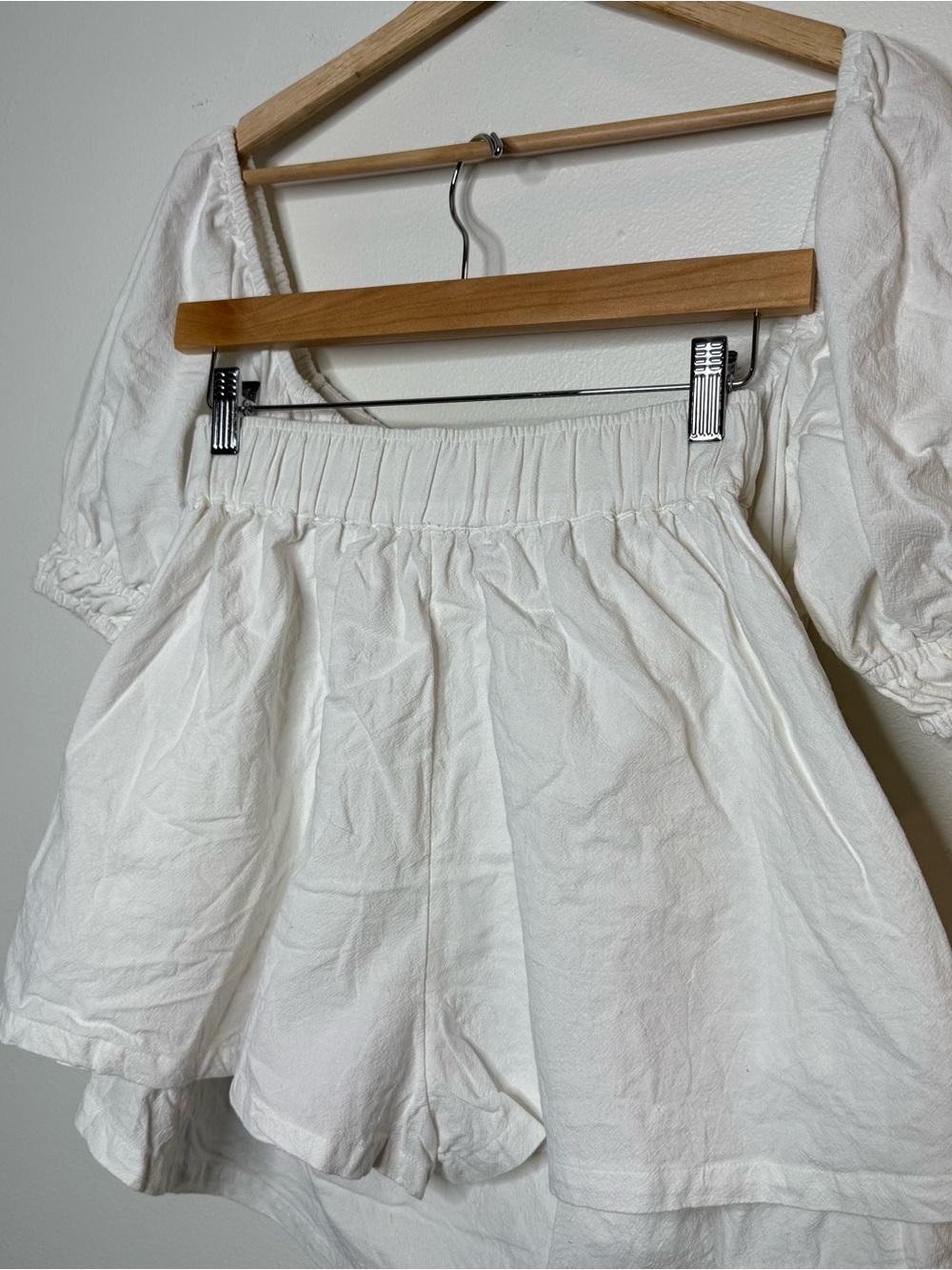 Free People Donnie Shorts Set in ivory white size xs - Picture 11 of 16